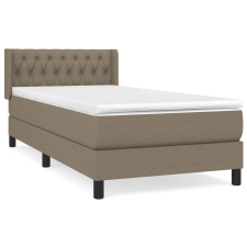 vidaXL tópszínű szövet rugós ágy matraccal 90 x 190 cm (3129917) ágy és ágykellék