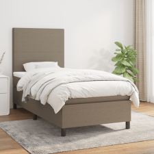 vidaXL tópszínű szövet rugós ágy matraccal 90 x 200 cm ágy és ágykellék