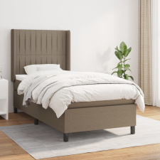 vidaXL tópszínű szövet rugós ágy matraccal 90 x 200 cm ágy és ágykellék