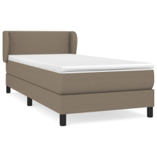 vidaXL tópszínű szövet rugós ágy matraccal 90 x 200 cm (3126137) ágy és ágykellék