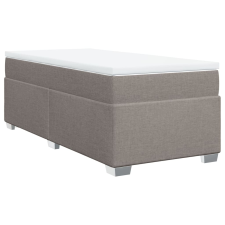 vidaXL tópszínű szövet rugós ágy matraccal 90 x 200 cm (3285106) ágy és ágykellék
