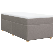 vidaXL tópszínű szövet rugós ágy matraccal 90 x 200 cm (3285349) ágy és ágykellék