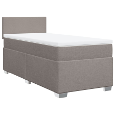 vidaXL tópszínű szövet rugós ágy matraccal 90 x 200 cm (3285768) ágy és ágykellék