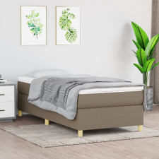vidaXL tópszínű szövet rugós ágykeret 100 x 200 cm ágy és ágykellék