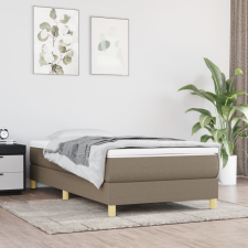 vidaXL tópszínű szövet rugós ágykeret 90x190 cm ágy és ágykellék