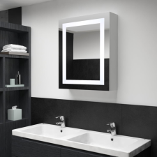 vidaXL Tükrös fürdőszobaszekrény LED világítással 50 x 13 x 70 cm fürdőszoba bútor