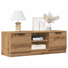 vidaXL TV szekrény Artisan tölgy 102x35x36,5 cm Műanyag fa bútor