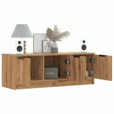 vidaXL TV szekrény Artisan tölgy 102x35x36,5 cm Műanyag fa bútor