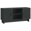 vidaXL TV szekrény Fekete 102 x 34,5 x 50 cm Faanyag