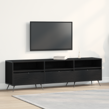vidaXL TV Szekrény Fekete 150x30x44,5 cm Műanyag bútor