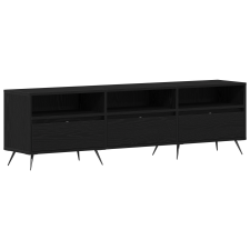 vidaXL TV Szekrény Fekete 150x30x44,5 cm Műanyag (862136) bútor