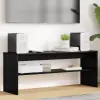  vidaXL TV szekrény Fekete tölgy 100 x 30 x 40 cm Faanyag