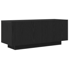 vidaXL TV Szekrény Fekete Tölgy 100x35x40 cm Műanyag Fa (862564) bútor