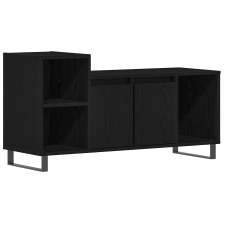 vidaXL TV Szekrény Fekete Tölgy 100x35x55 cm Műanyag (862970) bútor