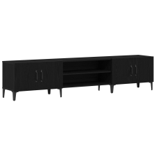 vidaXL TV Szekrény Fekete Tölgy 180x31,5x40 cm Műanyag Fa (862818) bútor