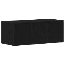 vidaXL TV szekrény Fekete Tölgy 80x34x30 cm Mérnöki Fa (862484) bútor