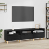 vidaXL TV szekrény fiókkal Musta tammi 150 x 30 x 45 cm Faanyag