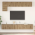 vidaXL TV szekrény garnitúra 5 pcs kézműves tölgy 100 x 30 x 30 cm
