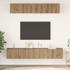 vidaXL TV szekrény garnitúra 5 pcs kézműves tölgy Közepes Faanyag bútor
