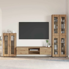 vidaXL TV szekrény garnitúra FLORIN 3 pcs Artisan tölgy Faanyag bútor