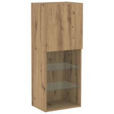 vidaXL TV Szekrény LED Fénnyel, Műgyanta Tölgy 40,5x30x102 cm (863088) bútor