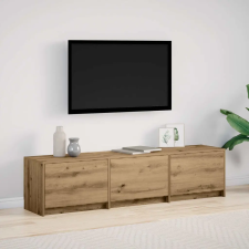 vidaXL TV szekrény leddel Artisan tölgy 165 x 34 x 40 cm Faanyag bútor