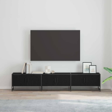 vidaXL TV szekrény Musta tammi 210 x 35 x 41 cm Faanyag bútor