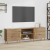 vidaXL TV szekrény polcokkal tárolóval ajtóval kézműves tölgy 150 x 30 x 50 cm Faanyag