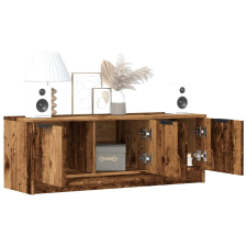vidaXL TV szekrény Régi fa 102x35x36,5 cm Gépelt fa bútor