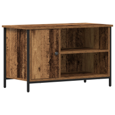 vidaXL TV Szekrény Régi Fa 80x40x50 cm Mérnöki Fa és Acél (862142) bútor