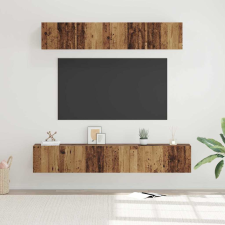 vidaXL TV Szekrény Szett 5 pcs Régi fa Sztenderd Közepes Faanyag bútor