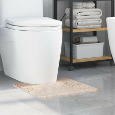 vidaXL U-alakú fürdőszőnyeg Krém 50x50 cm Poliészter Csúszásmentes lakástextília