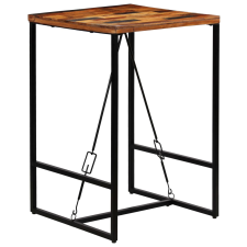 vidaXL újrahasznosított tömör fa bárasztal 70 x 70 x 106 cm (246288) bútor