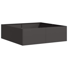 vidaXL ültetvény fekete 100x100x30 cm acél (860808) kerti tárolás