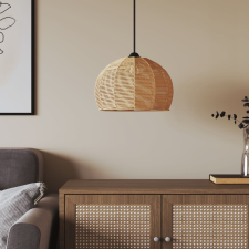 vidaXL vas és papír mennyezeti lámpaernyő Ø36 x 26 cm világítás