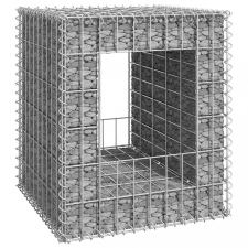 vidaXL vas gabionkosaras oszlop 50 x 50 x 60 cm építőanyag