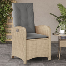 vidaXL vegyes bézs polyrattan dönthető kerti szék párnákkal kerti bútor