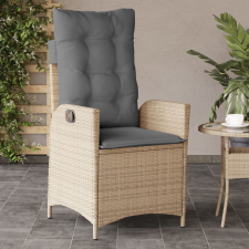 vidaXL vegyes bézs polyrattan dönthető kerti szék párnákkal kerti bútor