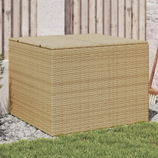 vidaXL vegyes bézs polyrattan kerti tárolóláda 291 L kerti tárolás