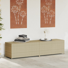 vidaXL vegyes bézs polyrattan kerti tárolóláda 469 L kerti tárolás