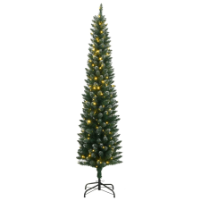 vidaXL vékony műkarácsonyfa 300 LED-del 180 cm (3315760) műfenyő