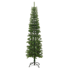vidaXL vékony polietilén műkarácsonyfa állvánnyal 210 cm (344646) műfenyő