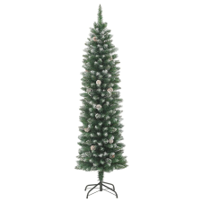 vidaXL vékony PVC műkarácsonyfa állvánnyal 180 cm (345166) műfenyő
