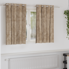 vidaXL Velúr Függönyök Sampon Poliészter 140 x 140 cm Dekoratív betétek lakástextília