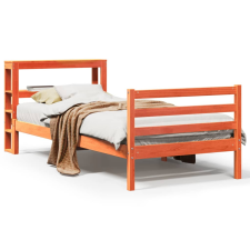vidaXL viaszbarna tömör fenyőfa ágy matrac nélkül 100 x 200 cm ágy és ágykellék