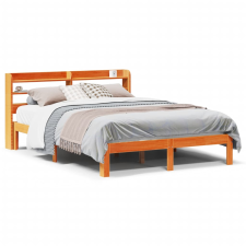 vidaXL viaszbarna tömör fenyőfa ágy matrac nélkül 120 x 190 cm (3306800) ágy és ágykellék