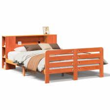 vidaXL viaszbarna tömör fenyőfa ágy matrac nélkül 120 x 190 cm (3309895) ágy és ágykellék