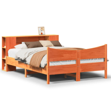 vidaXL viaszbarna tömör fenyőfa ágy matrac nélkül 120 x 200 cm (3323304) ágy és ágykellék
