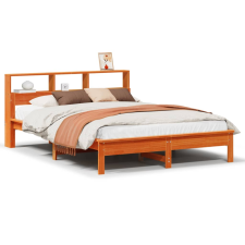 vidaXL viaszbarna tömör fenyőfa ágy matrac nélkül 140 x 190 cm (3309742) ágy és ágykellék