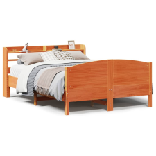 vidaXL viaszbarna tömör fenyőfa ágy matrac nélkül 140 x 200 cm ágy és ágykellék